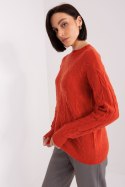 Sweter Damski Model AT-SW-2340.43 Dark Orange - AT AT