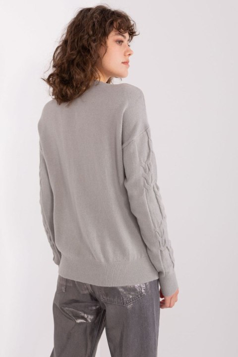 Sweter Damski Model AT-SW-2340.80 Grey - AT AT