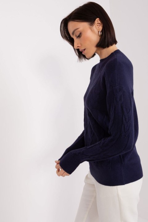 Sweter Damski Model AT-SW-2340.80 Navy - AT AT