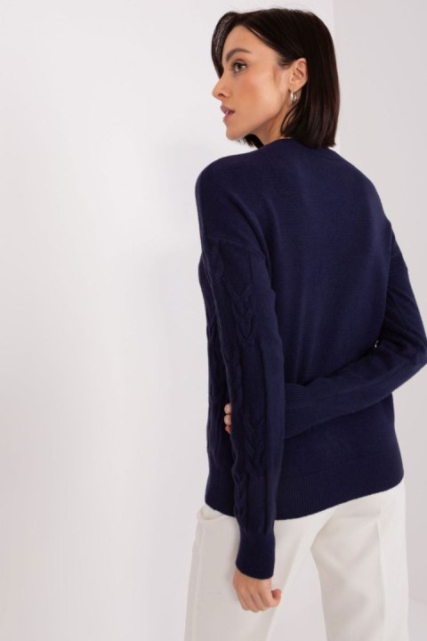 Sweter Damski Model AT-SW-2340.80 Navy - AT AT
