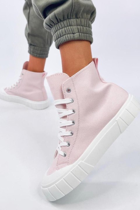 Trampki płócienne za kostkę ROGERS PINK - Inello Inello