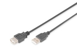 Przedłużacz DIGITUS AK-300202-050-S USB 2.0 5m czarny Digitus