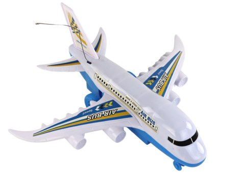 Samolot Pasażerski Zdalnie Sterowany R/C Światła Biały DIY LEAN Toys