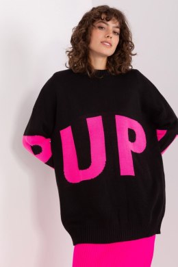 Sweter Damski Model BA-SW-8060.05P Black/Pink - Badu Badu