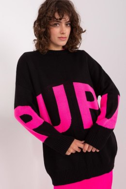 Sweter Damski Model BA-SW-8060.05P Black/Pink - Badu Badu
