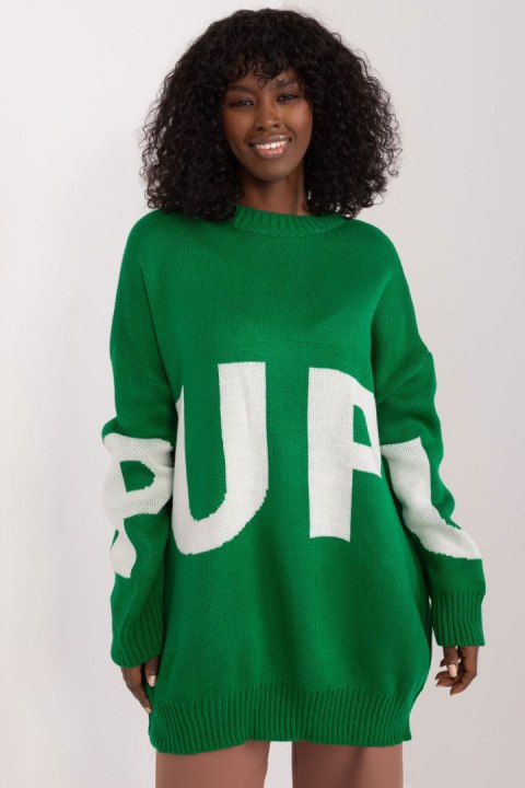 Sweter Damski Model BA-SW-8060.05P Green - Badu Badu Sweter Damski Model BA-SW-8060.05P Green - Badu Badu