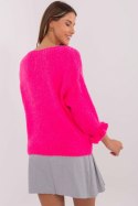 Sweter Damski Model MI-SW-2912.10X Fluo Pink - Italy Moda Italy Moda