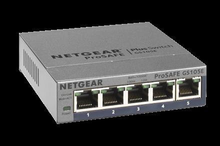 Switch zarządzalny Netgear GS105E 5x100/1000 ProSafe Plus Netgear