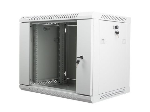 Szafa instalacyjna Rack wisząca 19" 9U 600x450 szara Lanberg (flat pack) LANBERG