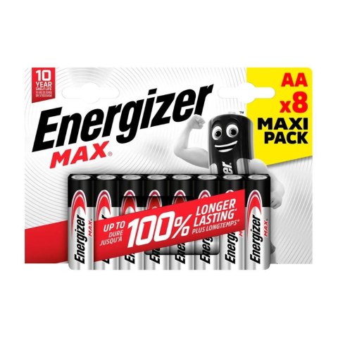 Bateria alkaliczna Energizer MAX AA / LR6 - 8 sztuk (blister) Energizer