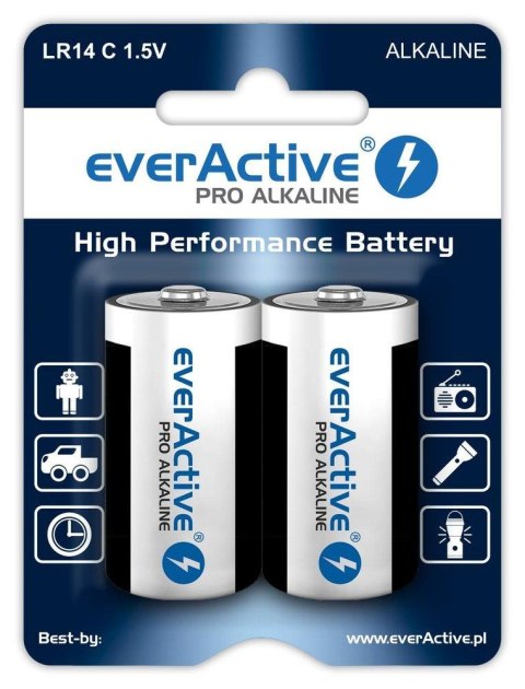 Baterie alkaliczne C/LR14 everActive Pro Alkaline 2 sztuki Everactive Baterie alkaliczne C/LR14 everActive Pro Alkaline 2 sztuki Everactive