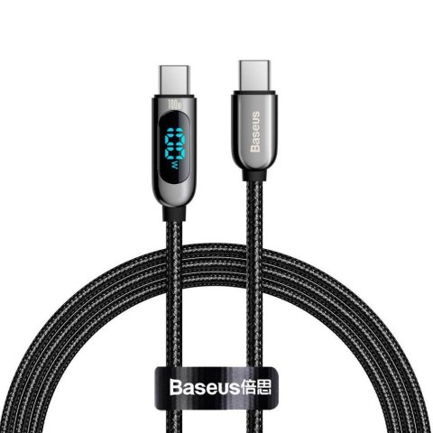 Kabel przewód USB-C PD 2.0 100cm Baseus Display CATSK-B01 Quick Charge 3.0 5A z obsługą szybkiego ładowania 100W Baseus