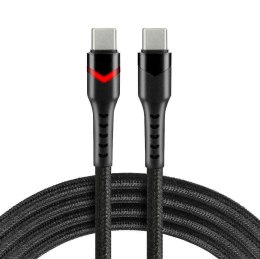 Kabel przewód USB-C PD RGB LED 2m everActive CBB-2PDR Power Delivery 3A z obsługą szybkiego ładowania 60W Everactive