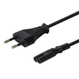 Kabel zasilający Savio CL-105 płaski ósemka 2pin, 3m Savio