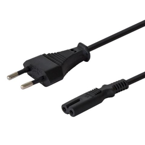 Kabel zasilający Savio CL-105 płaski ósemka 2pin, 3m Savio