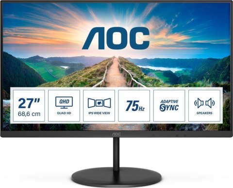 Monitor AOC 27" Q27V4EA HDMI DP głośniki AOC Monitor AOC 27" Q27V4EA HDMI DP głośniki AOC