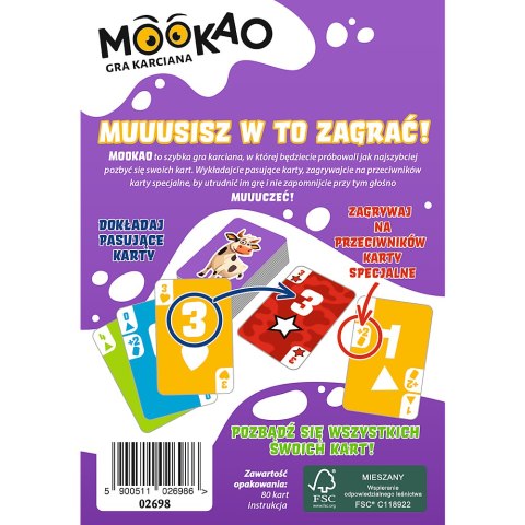 Gra karciana MooKao Trefl 02698 Trefl Gry Gra karciana MooKao Trefl 02698 Trefl Gry