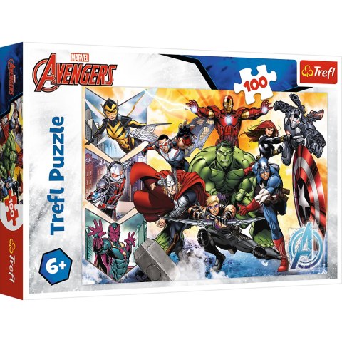 Puzzle - 100 - Siła Avengersów - Marvel Avengers - Trefl 16431 Trefl Puzzle