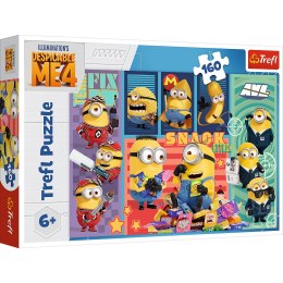 Puzzle - 160 - Minionkowa radość - Gru i Minionki: Pod przykrywką - Trefl 15423 Trefl Puzzle