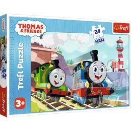 Puzzle - 24 Maxi - Tomek i Percy na torach - Tomek i przyjaciele - Trefl 14354 Trefl Puzzle