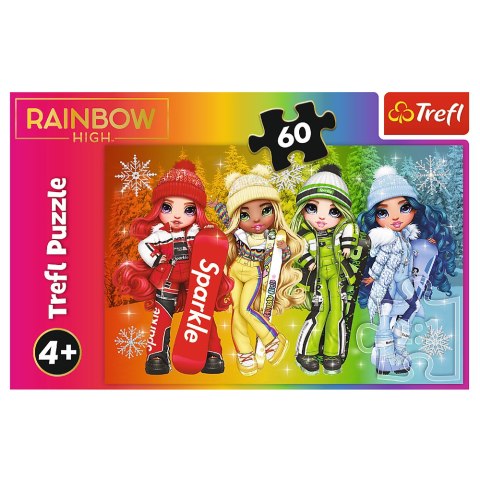Puzzle - 60 - Radosne lalki - Rainbow High - Trefl 17380 Trefl Puzzle Puzzle - 60 - Radosne lalki - Rainbow High - Trefl 17380 Trefl Puzzle