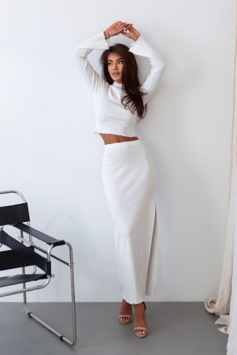 Spódnica Komplet Model Gaia 375 Ecru - IVON IVON Spódnica Komplet Model Gaia 375 Ecru - IVON IVON
