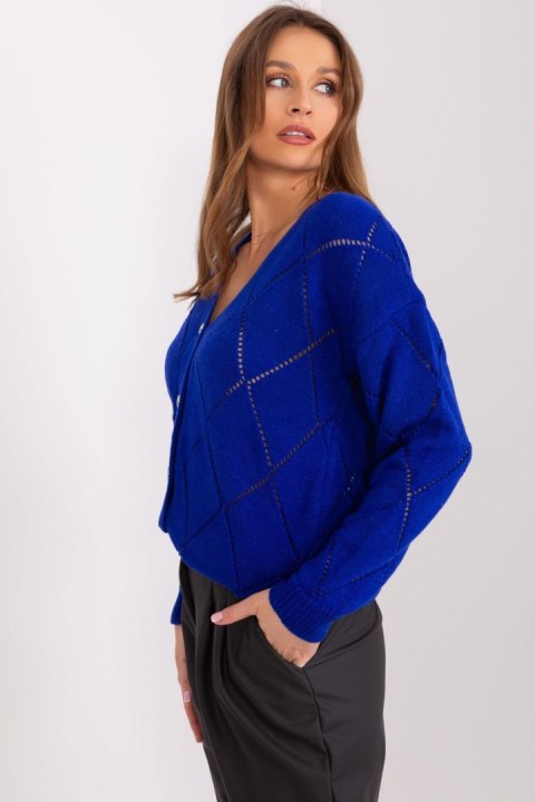 Sweter Damski Model LC-SW-A10-1.19P Cobalt - Rue Paris Rue Paris Sweter Damski Model LC-SW-A10-1.19P Cobalt - Rue Paris Rue Paris
