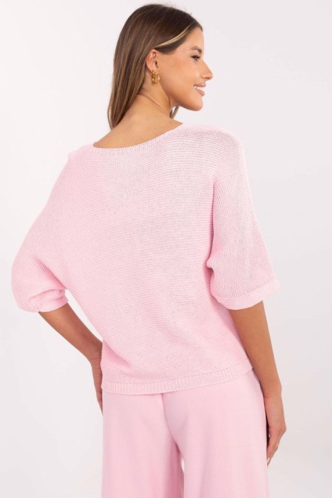 Sweter Damski Model MI-SW-2102.14 Light Pink - Italy Moda Italy Moda Sweter Damski Model MI-SW-2102.14 Light Pink - Italy Moda Italy Moda