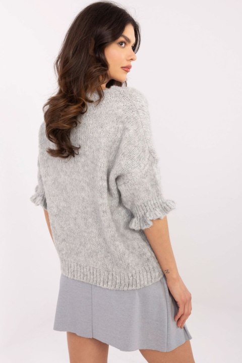 Sweter Damski Model MI-SW-2913.99 Grey - Italy Moda Italy Moda