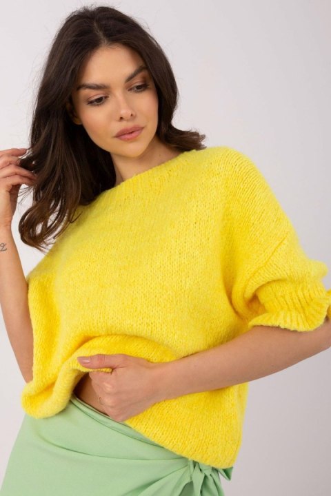 Sweter Damski Model MI-SW-2913.99 Yellow - Italy Moda Italy Moda