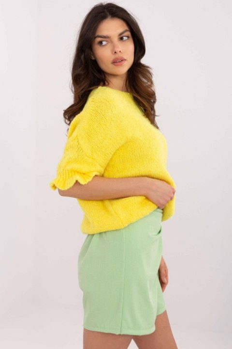 Sweter Damski Model MI-SW-2913.99 Yellow - Italy Moda Italy Moda