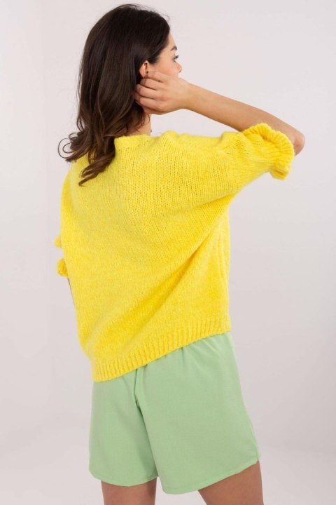 Sweter Damski Model MI-SW-2913.99 Yellow - Italy Moda Italy Moda
