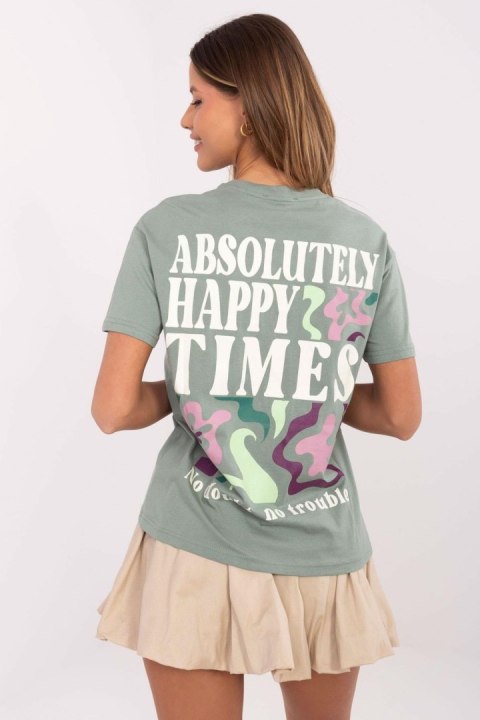 T-shirt Damski Model D12022AC02645G Pistacja - Sublevel Sublevel