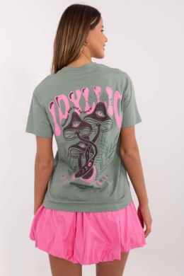 T-shirt Damski Model D12022AC02645H Pistacja - Sublevel Sublevel