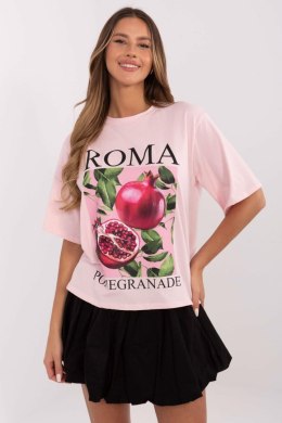 T-shirt Damski Model MI-TS-M745.33 Light Pink - Italy Moda Italy Moda