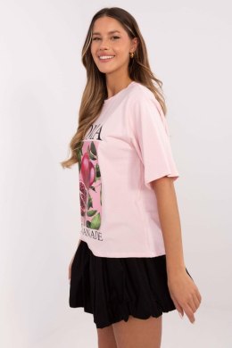 T-shirt Damski Model MI-TS-M745.33 Light Pink - Italy Moda Italy Moda
