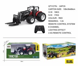 Traktor Czerwony R/C z turem BestToys