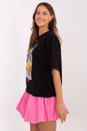 Tshirt Damski Model MI-TS-M745-1.37 Black - Italy Moda Italy Moda