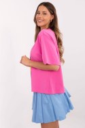Tshirt Damski Model MI-TS-M745-1.37 Pink - Italy Moda Italy Moda