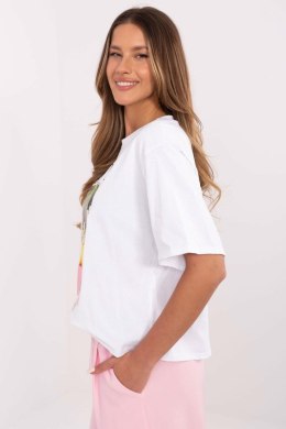 Tshirt Damski Model MI-TS-M745-1.37 White - Italy Moda Italy Moda