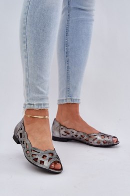 Baleriny Model Calgis ASA136-8 Silver - Step in style Step in style