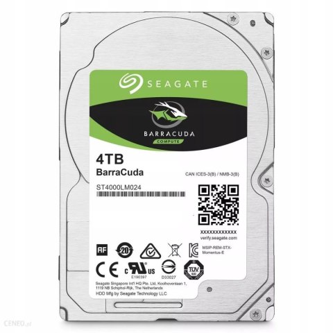 Dysk SEAGATE BarraCuda® ST4000LM024 4TB 2,5" 5400 128MB SATA III Seagate
