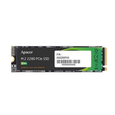 Dysk SSD Apacer AS2280P4X 256GB M.2 PCIe NVMe Gen3 x4 2280 (2100/1300 MB/s) 3D NAND Apacer