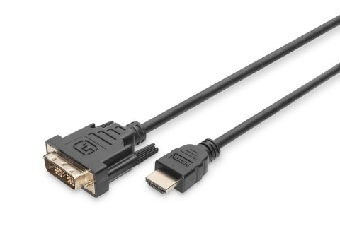 Kabel adapter DIGITUS HDMI Highspeed 1.3 Typ A / DVI-D(18+1), M/M 2m Black Digitus