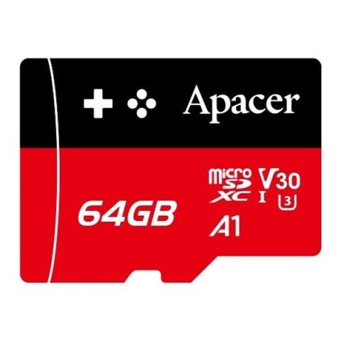Karta pamięci microSDXC Apacer Gaming 64GB (100/80 MB/s) Class 10 UHS-I U3 V30 A1 Apacer