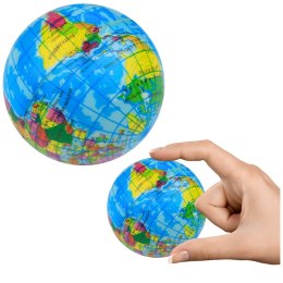 Piłeczka Antystresowa Do Ugniatania Globus Ziemia Do Ćwiczeń 6cm LEAN TOYS