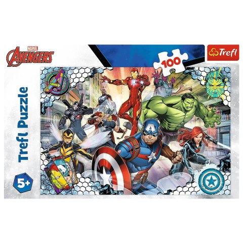 Puzzle - 100 - Sławni Avengers - Disney Marvel The Avengers - Trefl 16454 Trefl Puzzle Puzzle - 100 - Sławni Avengers - Disney Marvel The Avengers - Trefl 16454 Trefl Puzzle