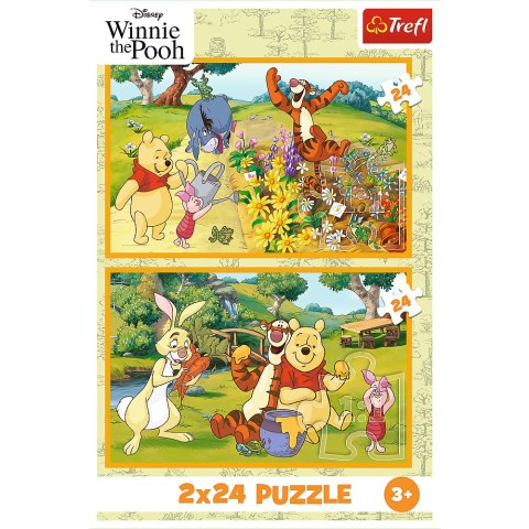 Puzzle - 2x24 - Dzień w ogrodzie - Disney - Kubuś Puchatek - Trefl 34436 Trefl Puzzle Puzzle - 2x24 - Dzień w ogrodzie - Disney - Kubuś Puchatek - Trefl 34436 Trefl Puzzle