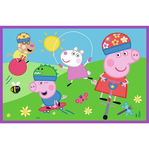 Puzzle - 2x24 - Peppa na placu zabaw - Świnka Peppa - Trefl 34435 Trefl Puzzle
