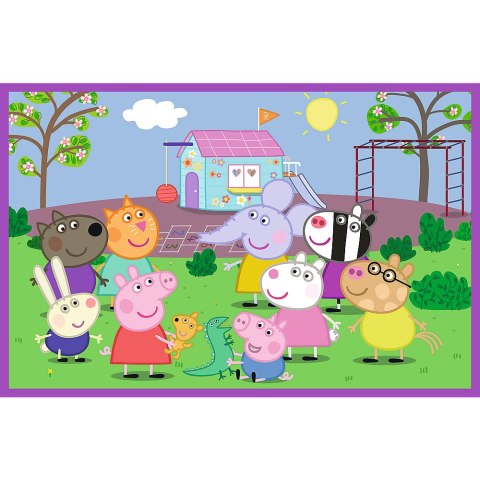 Puzzle - 2x24 - Peppa na placu zabaw - Świnka Peppa - Trefl 34435 Trefl Puzzle